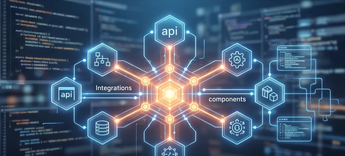 Central AI module connected to interchangeable tool modules